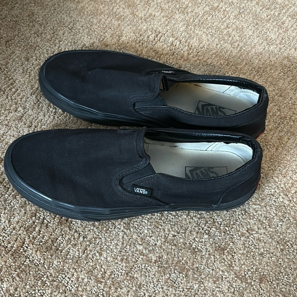Black slip on vans